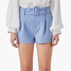 Gianni Bini Blue Belted Shorts